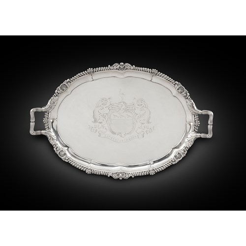 A George III Silver Two-Handled Tray
